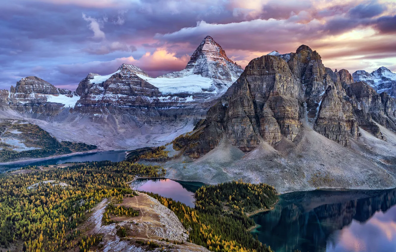 Photo wallpaper Canada, Canada, Banff, Banff, Mount Assiniboine, Mount Assiniboine, East Kootenay, East Kootenay