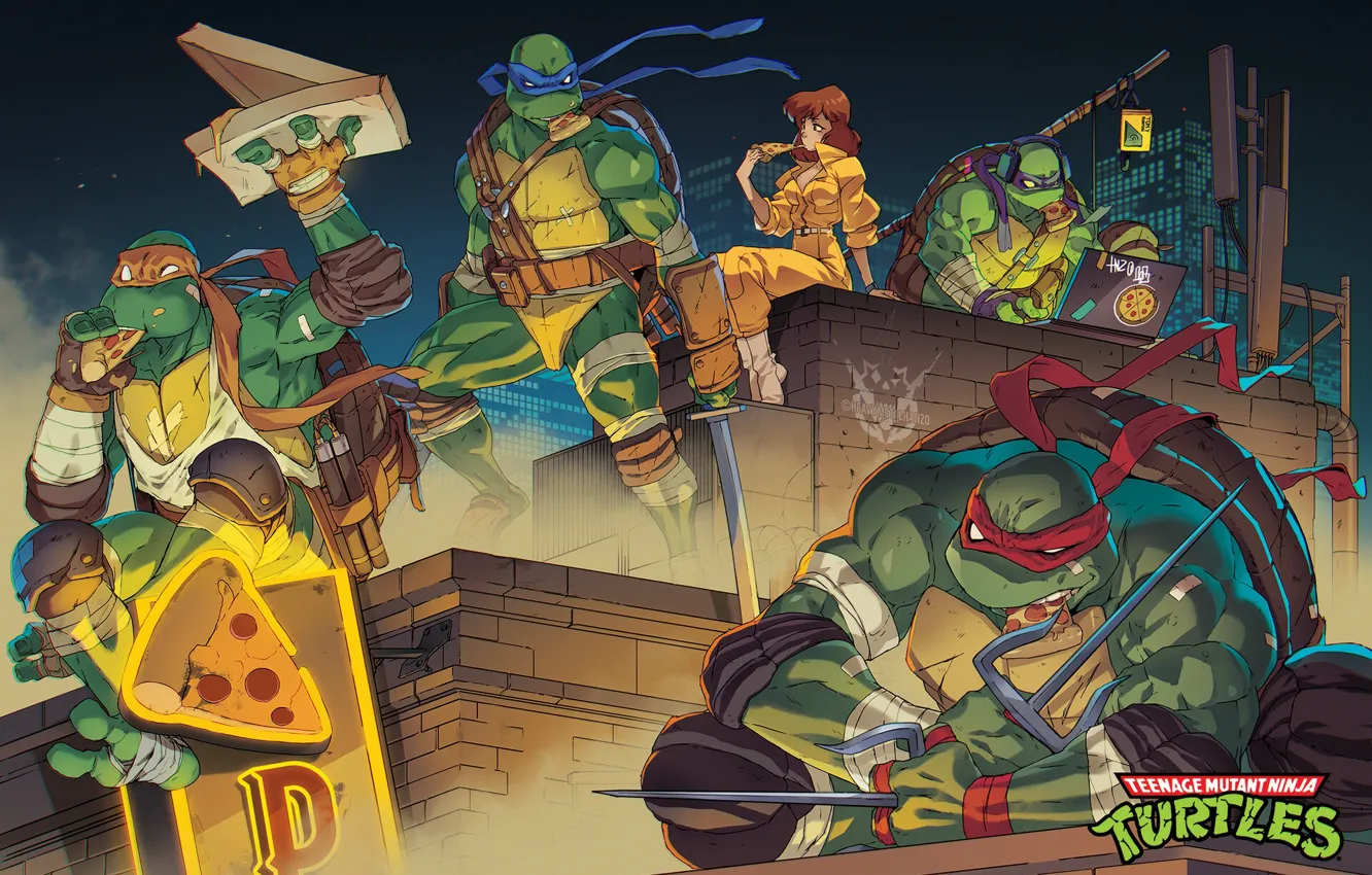 Photo wallpaper Teenage mutant ninja turtles, art, TMNT, Teenage Mutant Ninja Turtles
