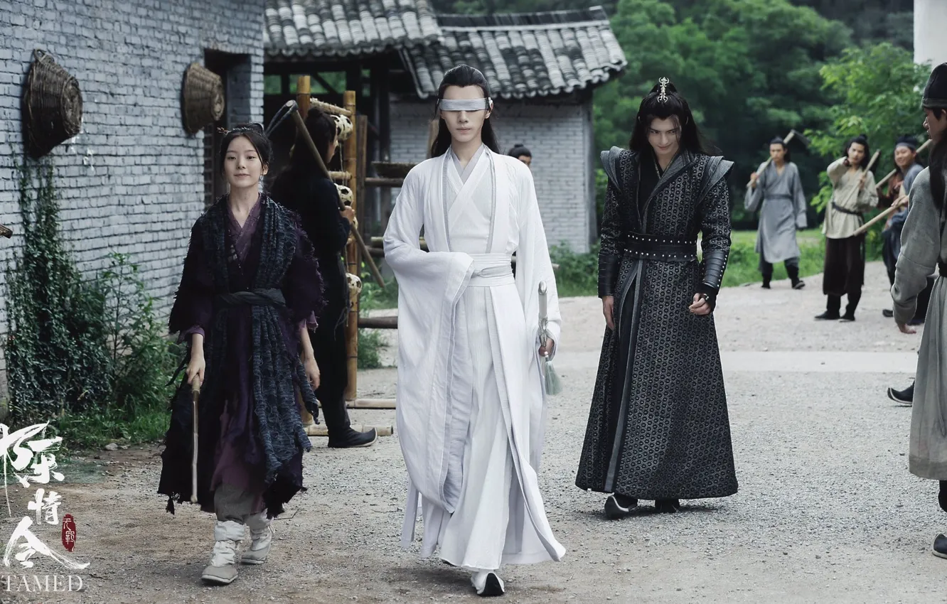 Photo wallpaper girl, street, villain, the series, guys, blind, Mo Dao Zu Shi, Master evil cult