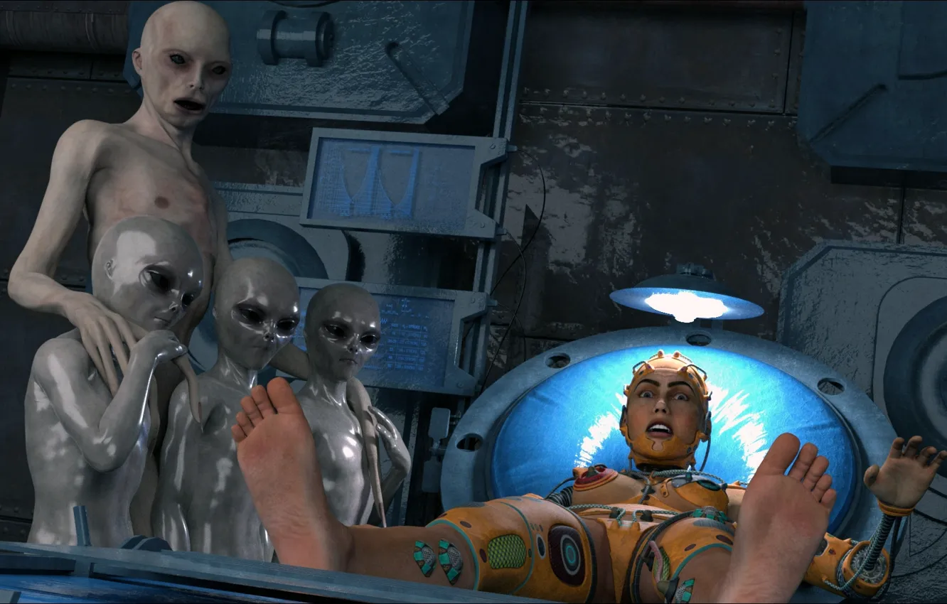 Photo wallpaper aliens, render, fantastic, other