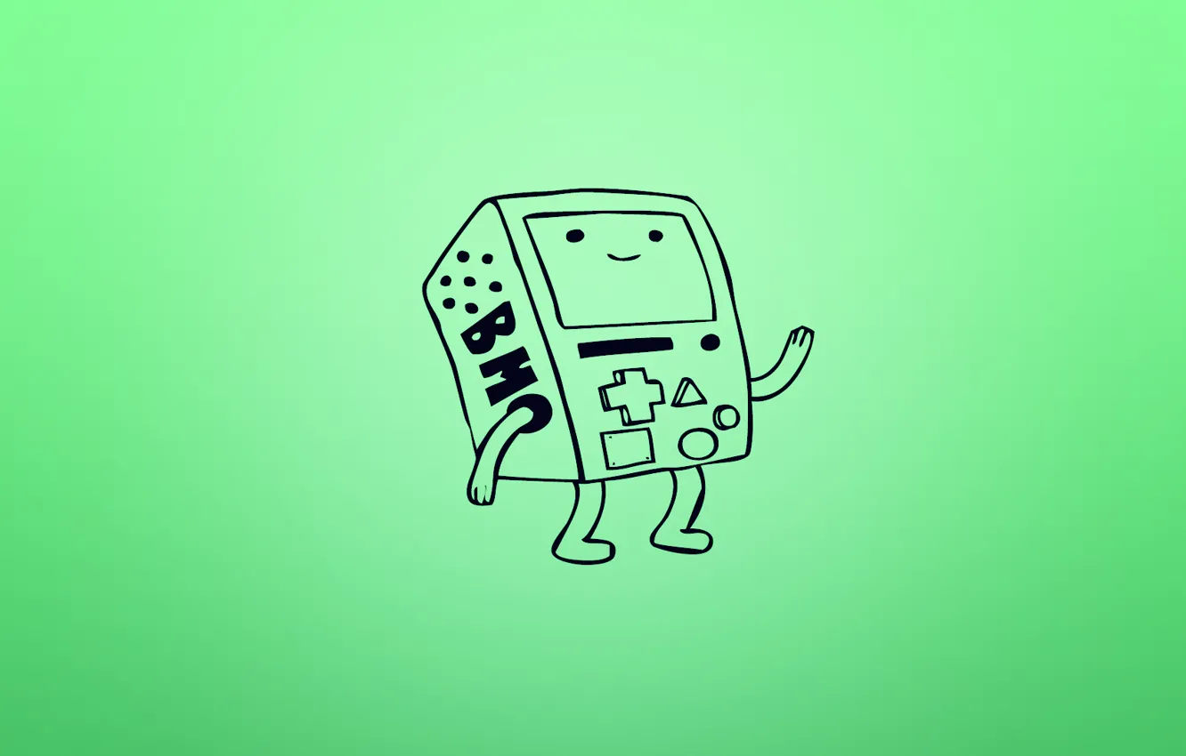 Photo wallpaper adventure time, adventure time, BMO, PDA, BMO