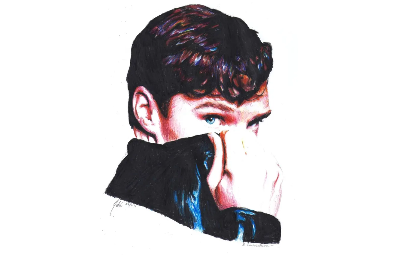 Photo wallpaper look, figure, collar, Benedict Cumberbatch, Benedict Cumberbatch, by shuploc