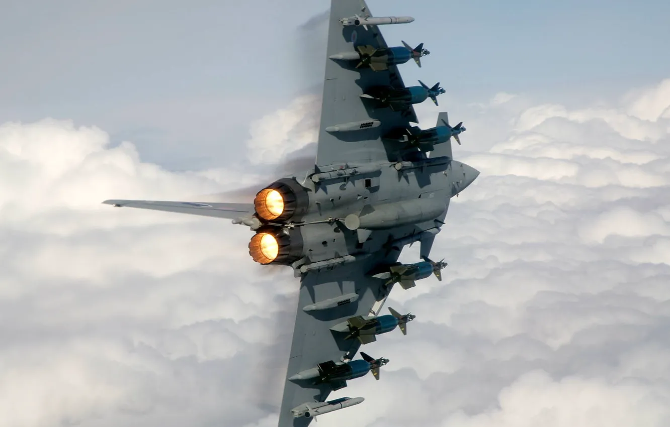 Photo wallpaper fighter, missiles, fighter