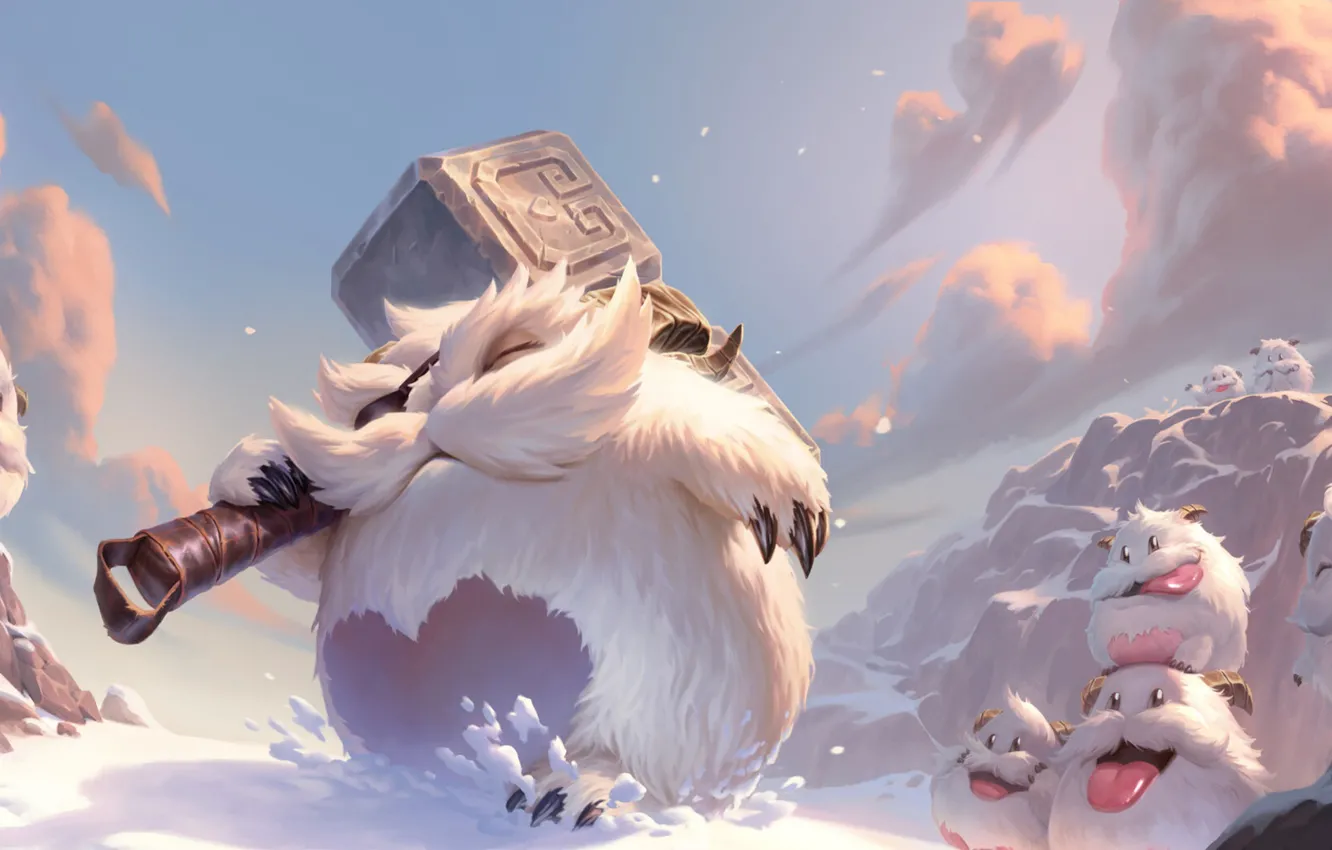 Photo wallpaper snow, being, Legends of Runeterra