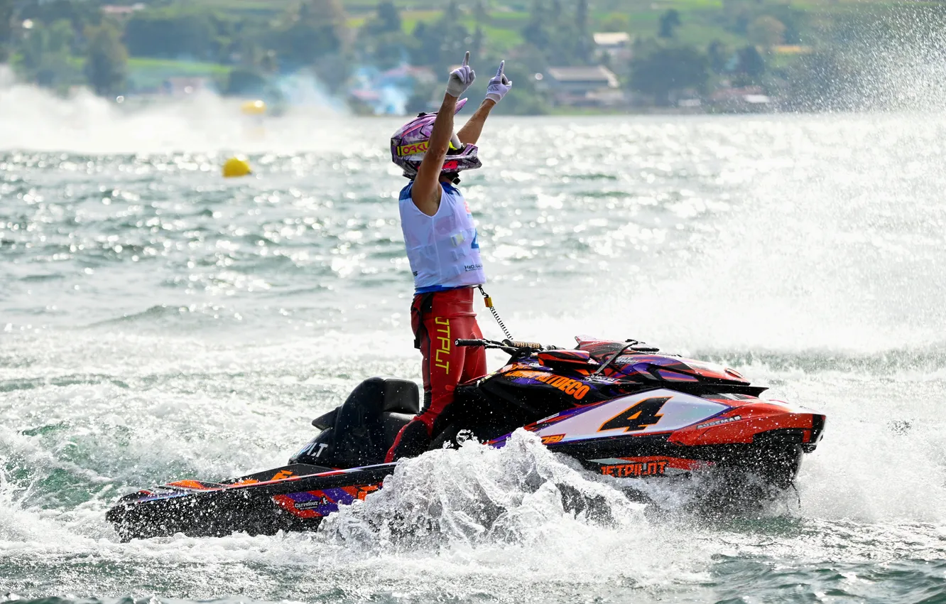 Photo wallpaper speed, boats, races