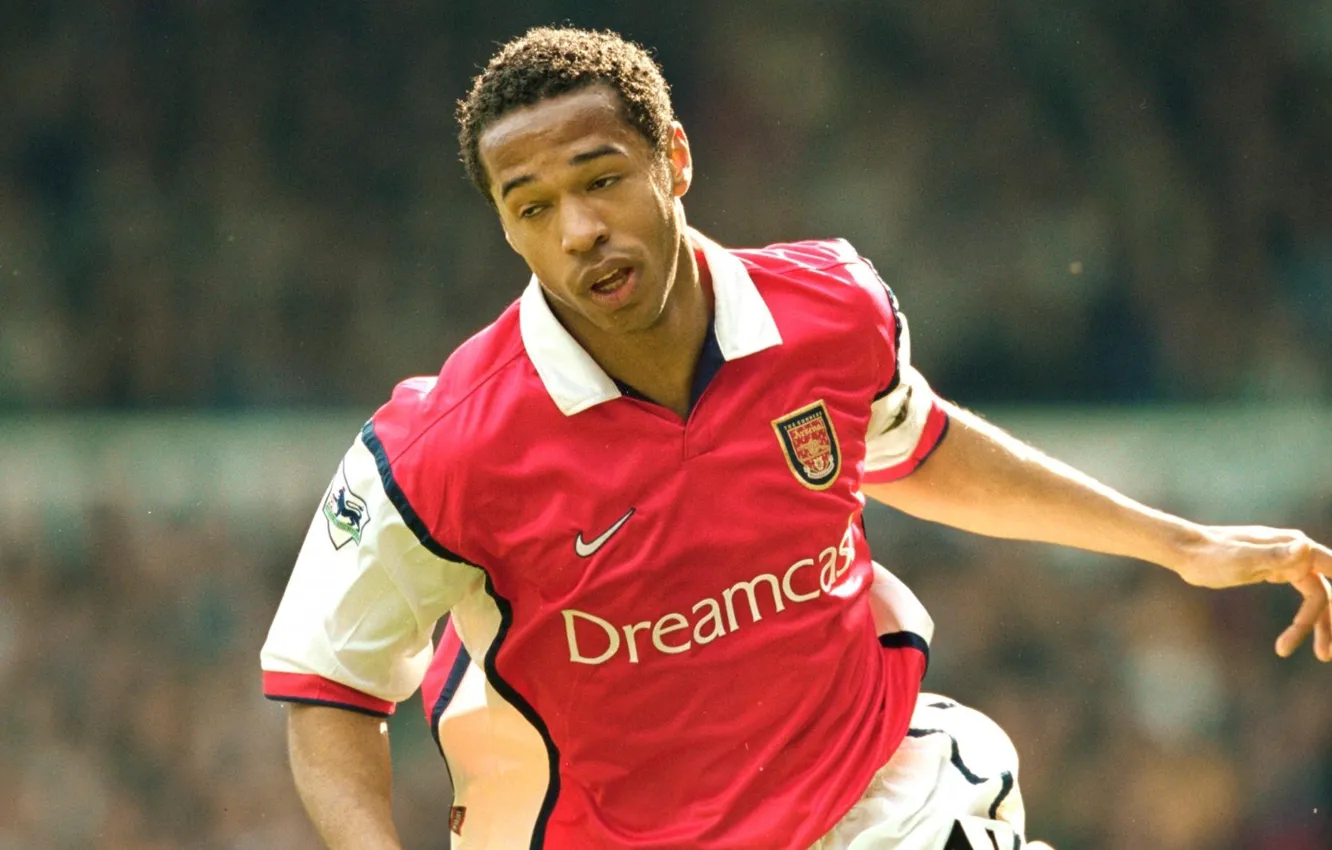 Photo wallpaper Arsenal, young, Thierry Henry, French footballer