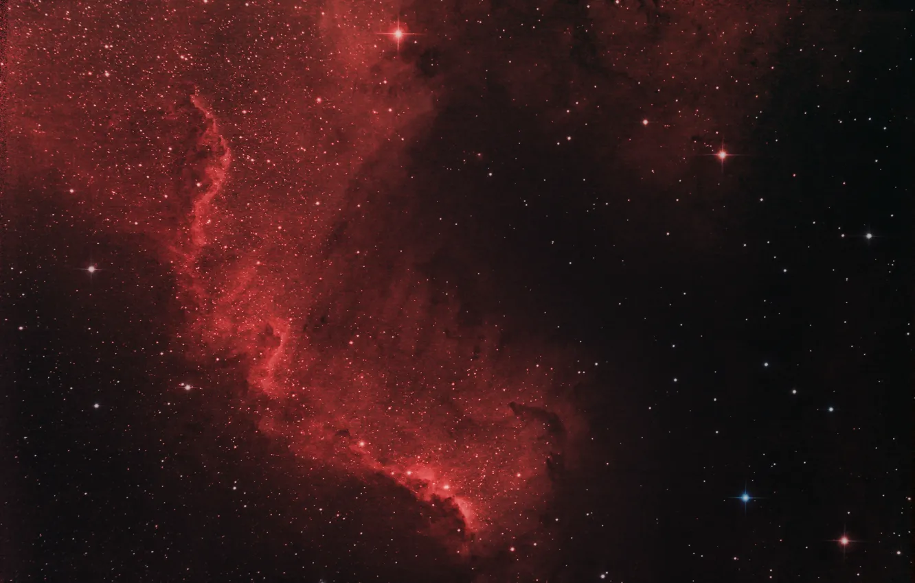 Photo wallpaper swans, in the constellation, NGC 7000, The North America Nebula