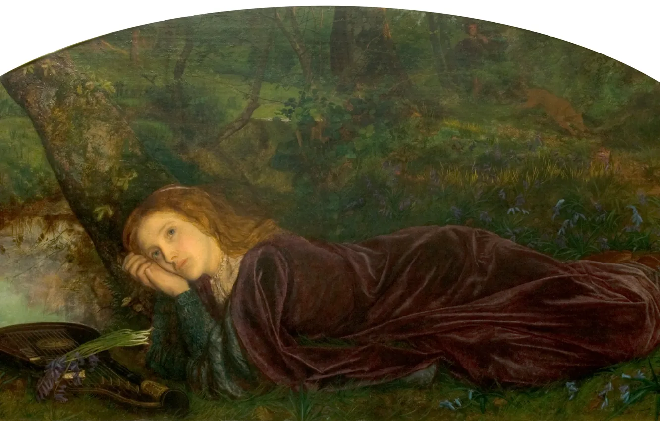 Photo wallpaper The Rift within the Lute, 1861-1862, Arthur Hughes