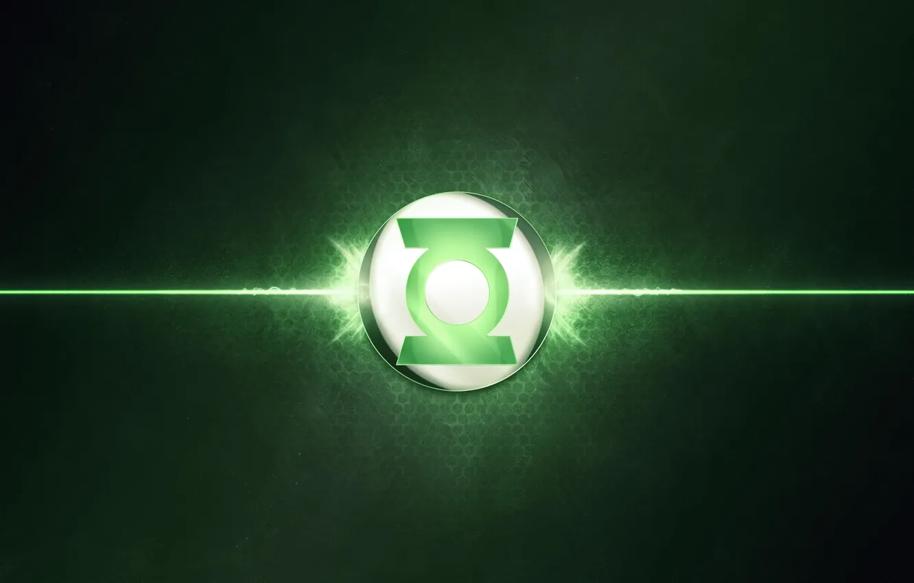 Photo wallpaper green, logo, Green Lantern