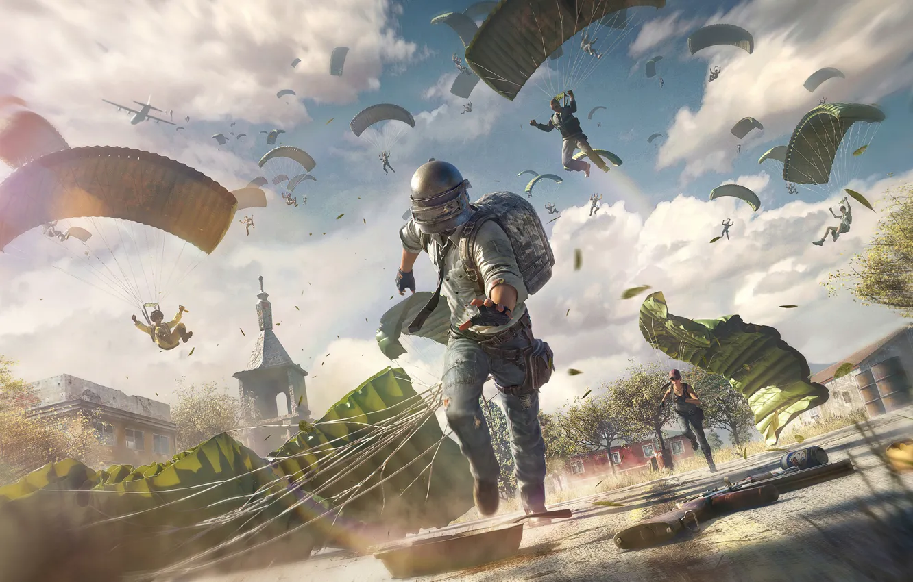 Photo wallpaper the game, game, landing, characters, landing, Special Force, Character, pubg