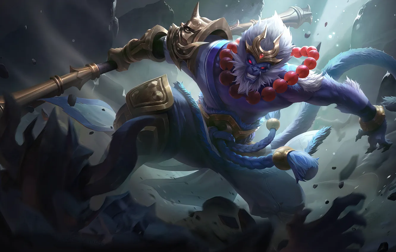 Photo wallpaper monkey, San, moba, Monkey King, Mobile Legends, Mobile Legends Bang Bang