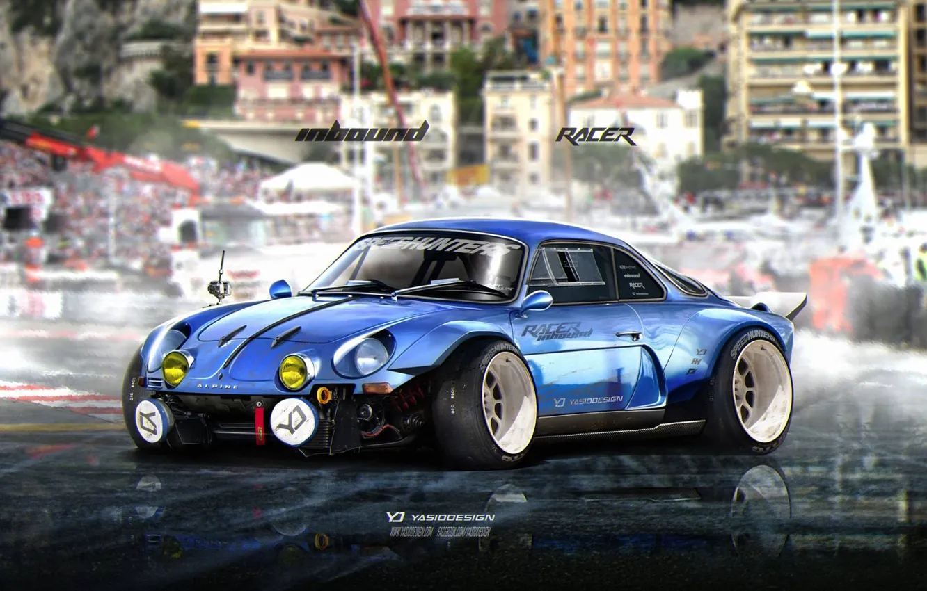 Photo wallpaper Renault, speedhunters, Alpine, inbound, YASIDDESIGN