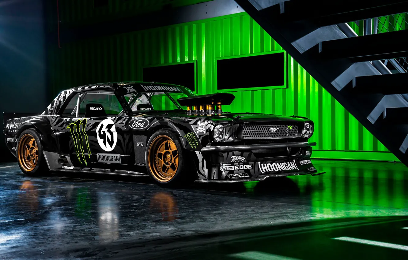 Photo wallpaper Mustang, Ford, Tuning, Race
