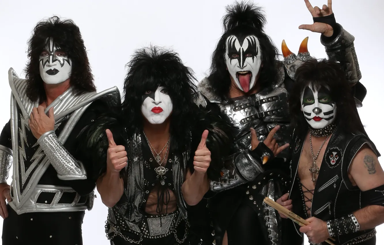 Photo wallpaper kiss, hard rock, heavy metal
