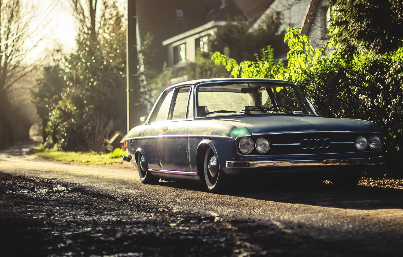 Photo wallpaper machine, auto, retro, Audi, old, 100, Mike Crawat Photography, Mike Crawat