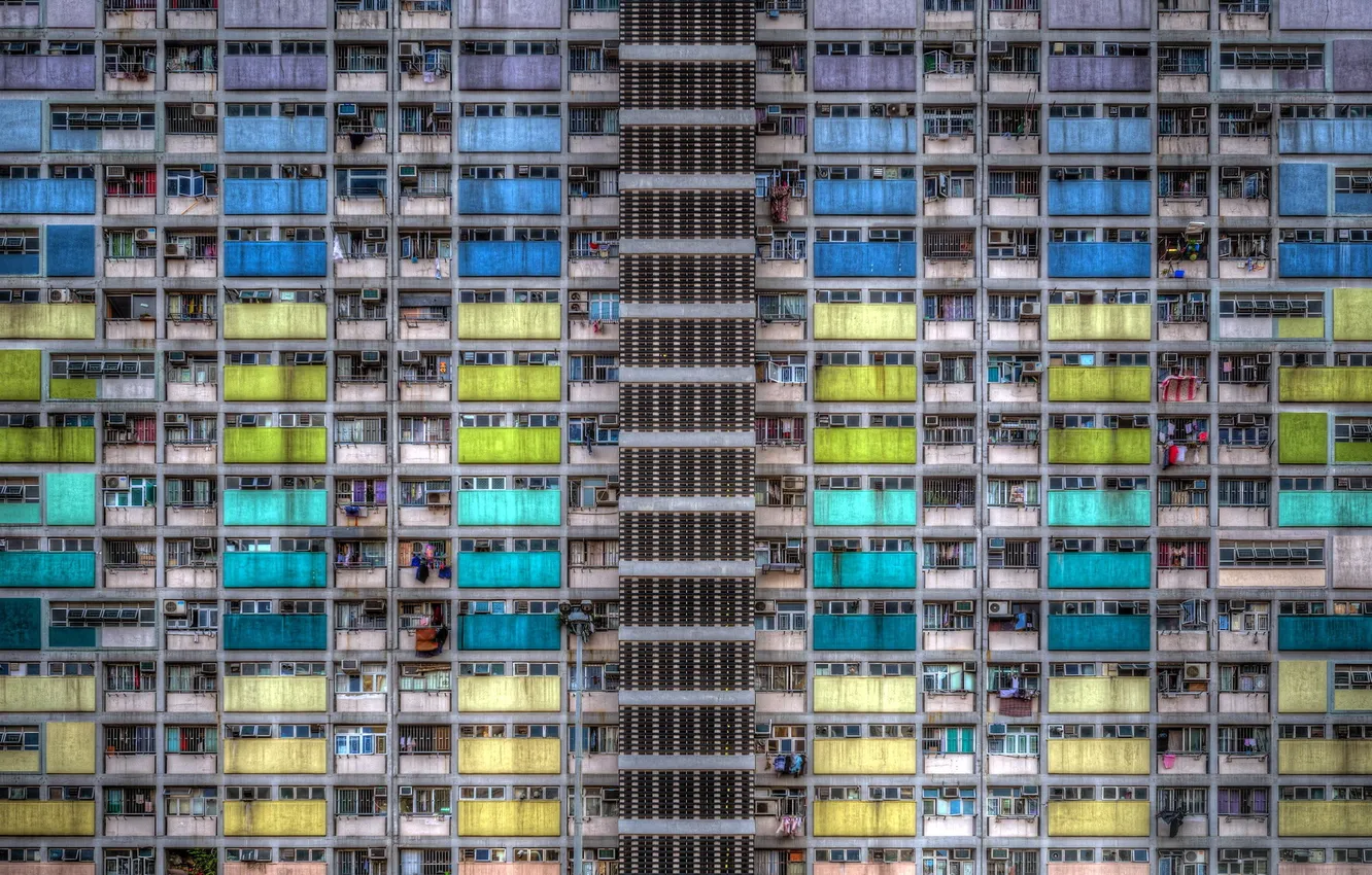 Photo wallpaper city, Hong Kong, architecture, urban