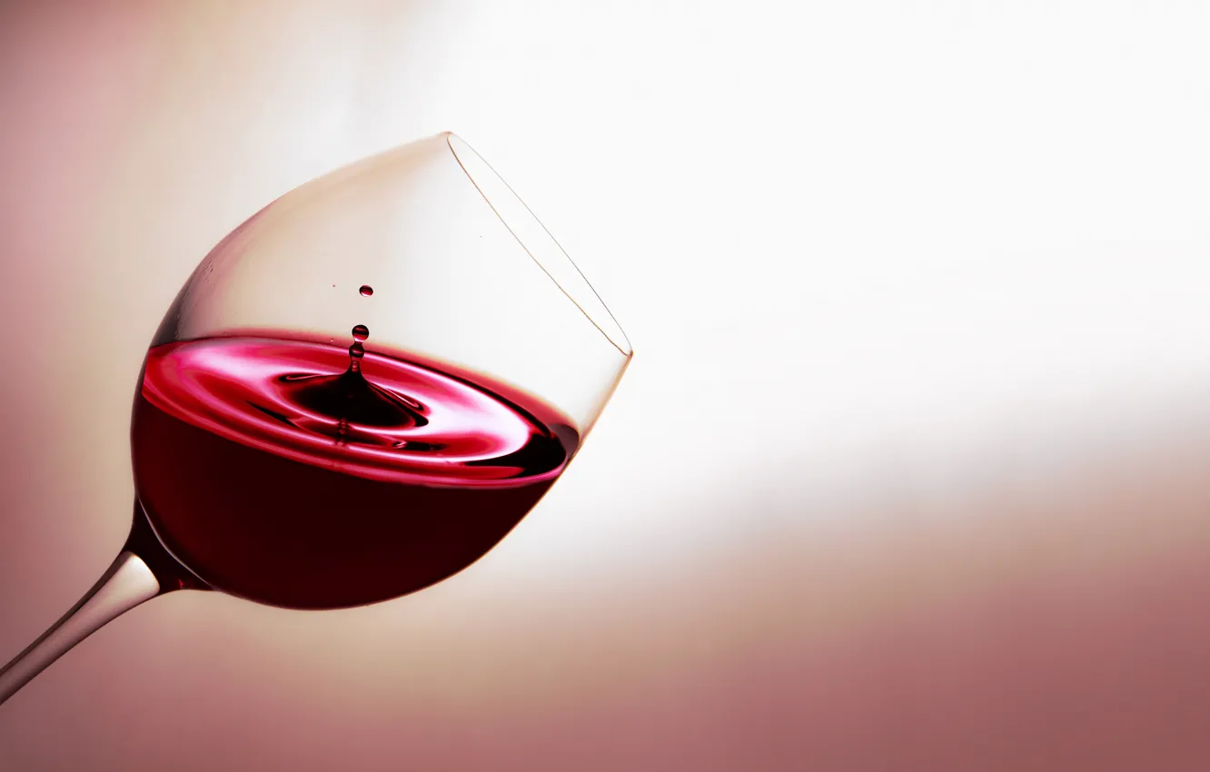 Photo wallpaper macro, wine, glass, splash