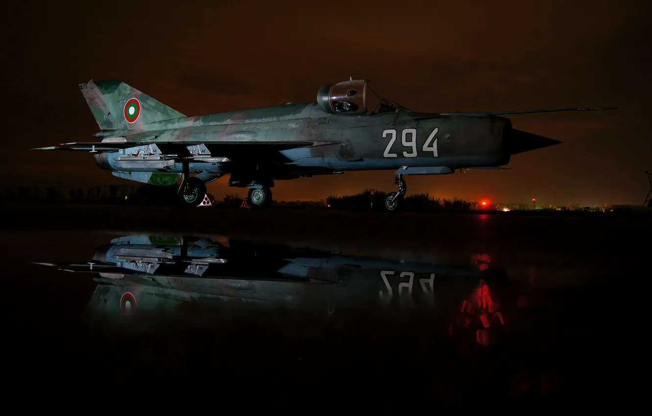 Photo wallpaper fighter, the airfield, multipurpose, The MiG-21