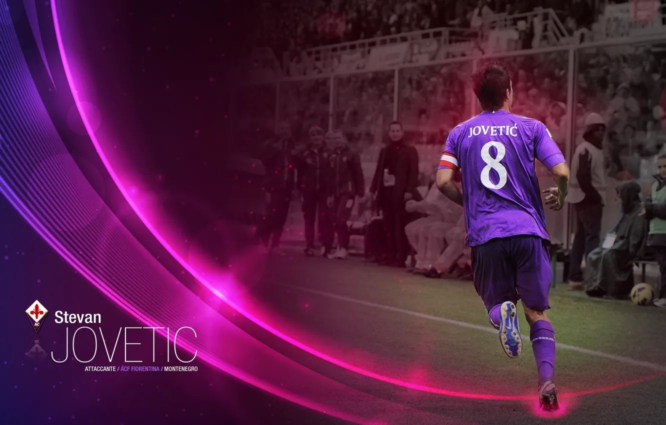 Photo wallpaper wallpaper, football, player, Sport, ACF Fiorentina, Stevan Jovetic