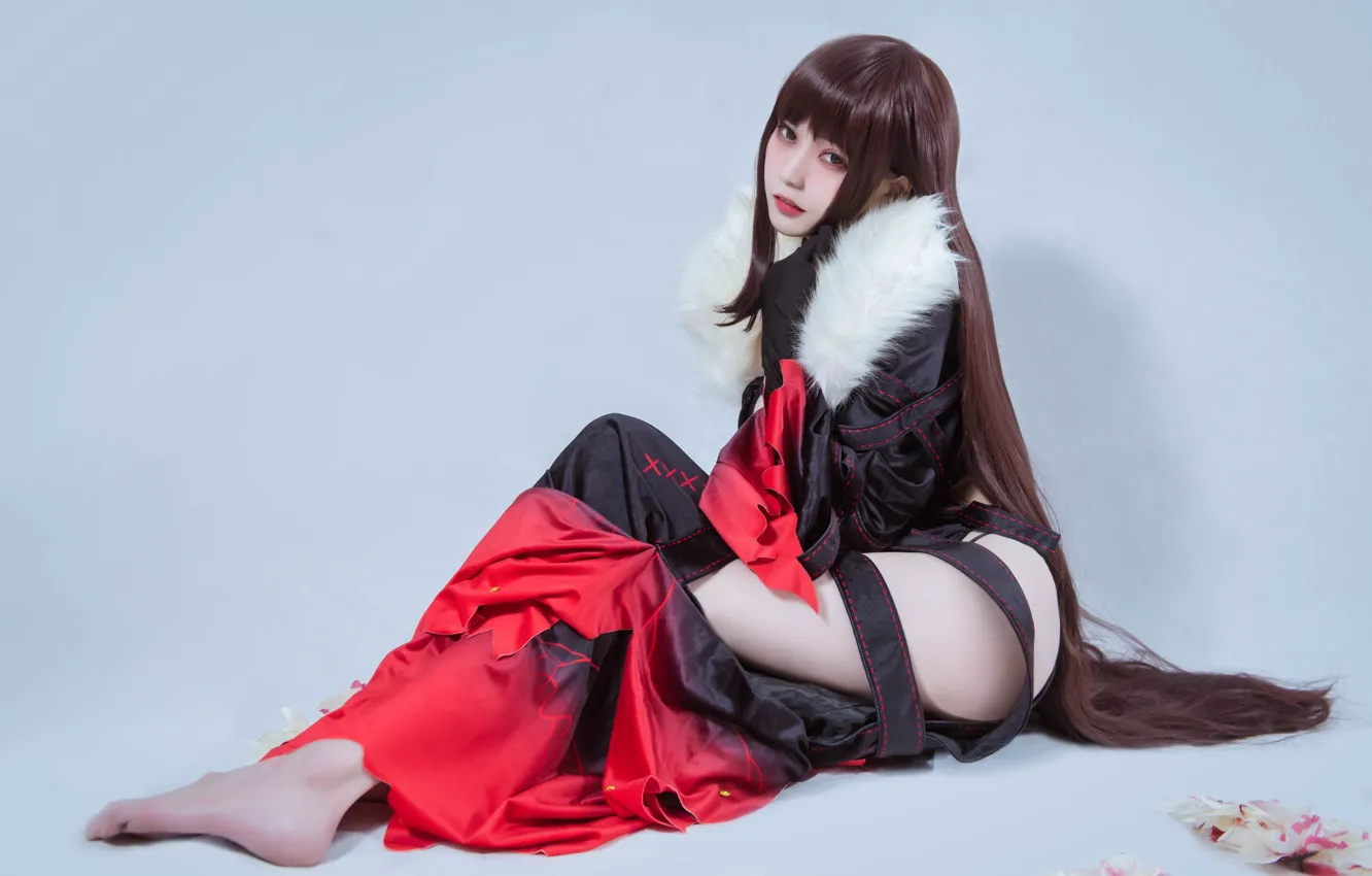 Photo wallpaper barefoot, Asian, cosplay, cosplay, cute girl, Qing Yuji, Beauty Coser