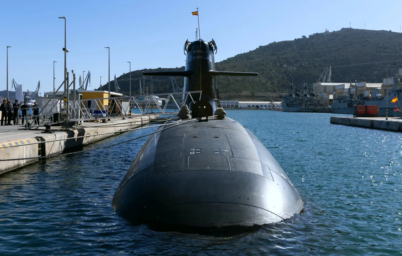 Photo wallpaper submarine, Spanish Navy, S-81, Isaac Peral