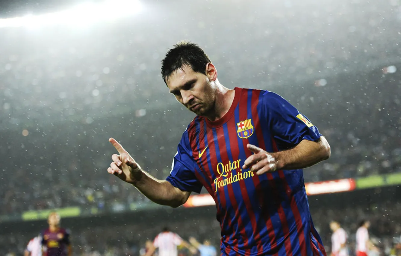 Photo wallpaper football, people, form, player, stadium, football, Lionel Messi, Lionel Messi