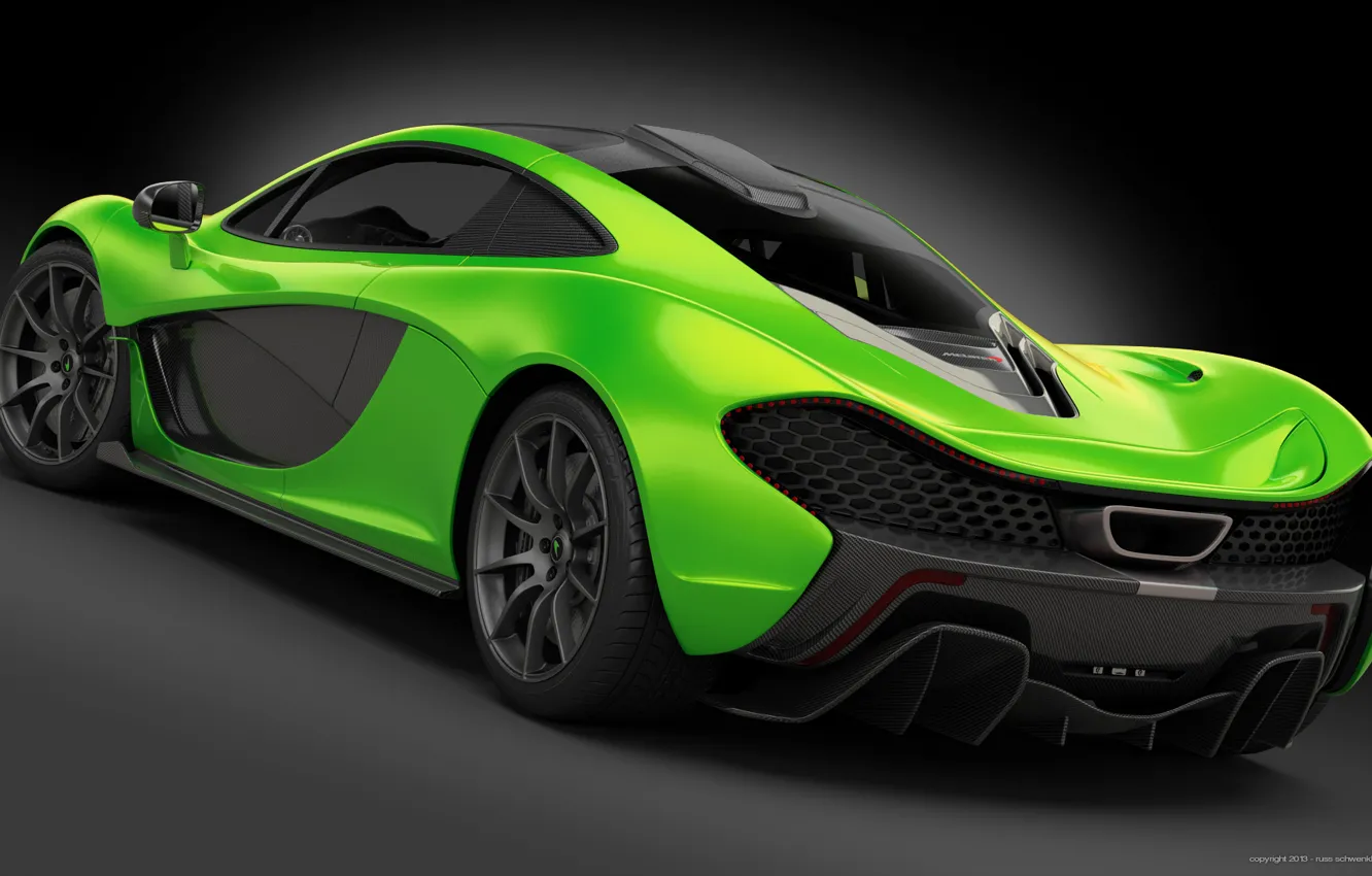 Photo wallpaper Concept, McLaren, Green, Supercar