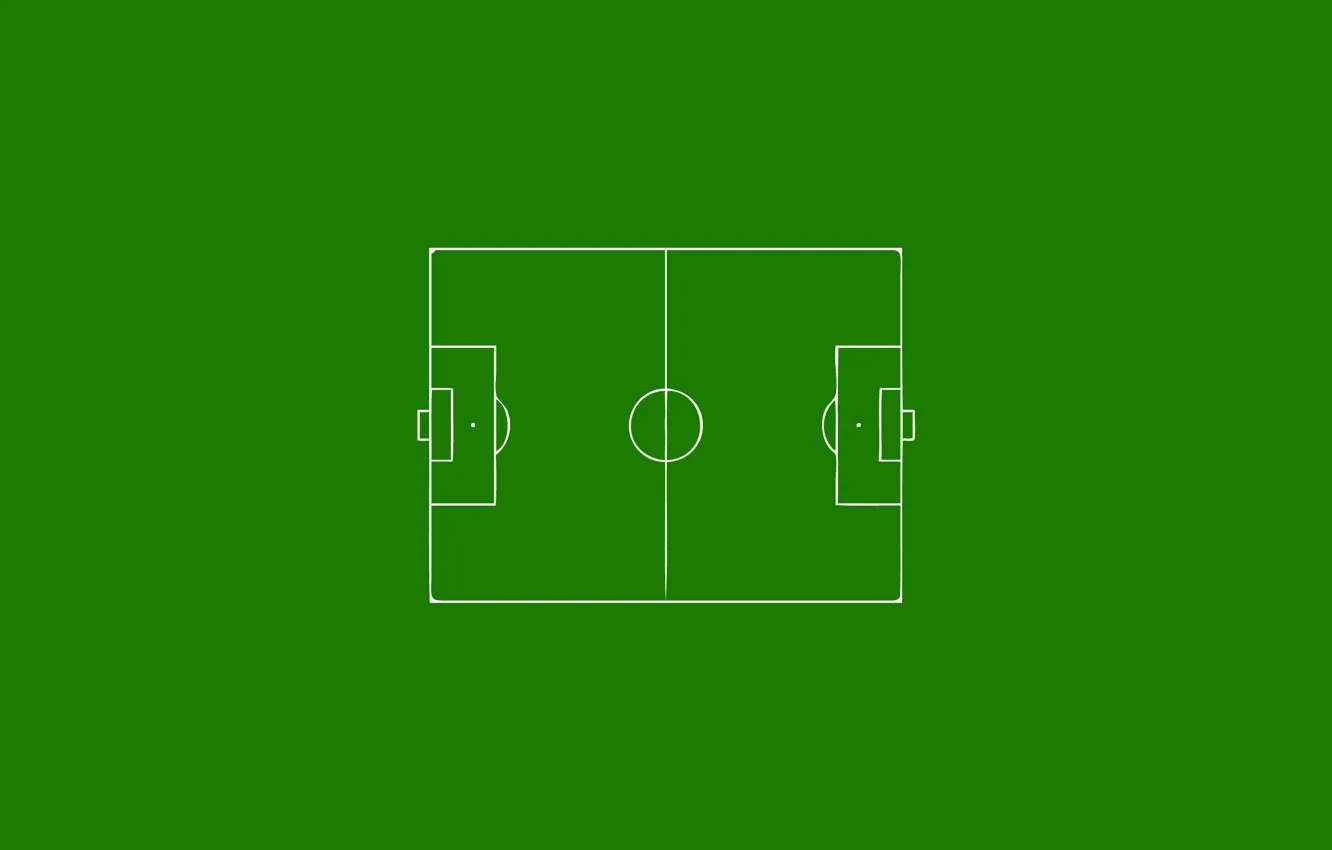 Photo wallpaper football, green background, stadium, stadium, football, football field, minimalism., green background