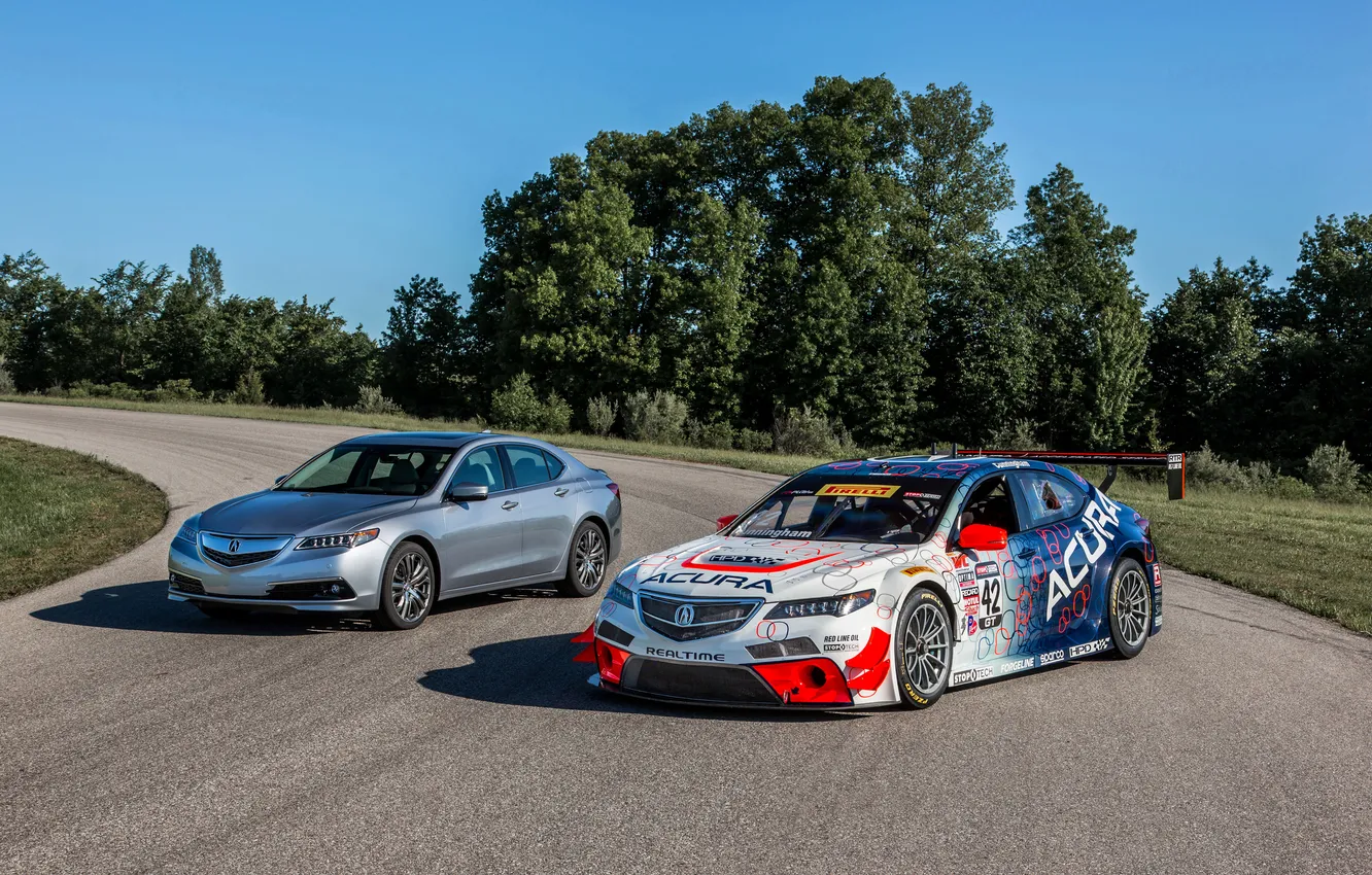 Photo wallpaper race car, Acura, Acura, 2014, TLX