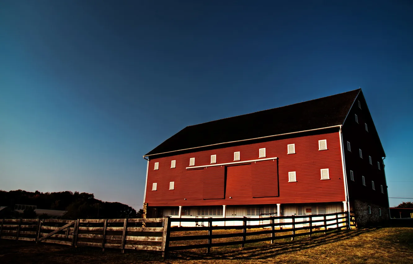 Photo wallpaper home, corral, ranch