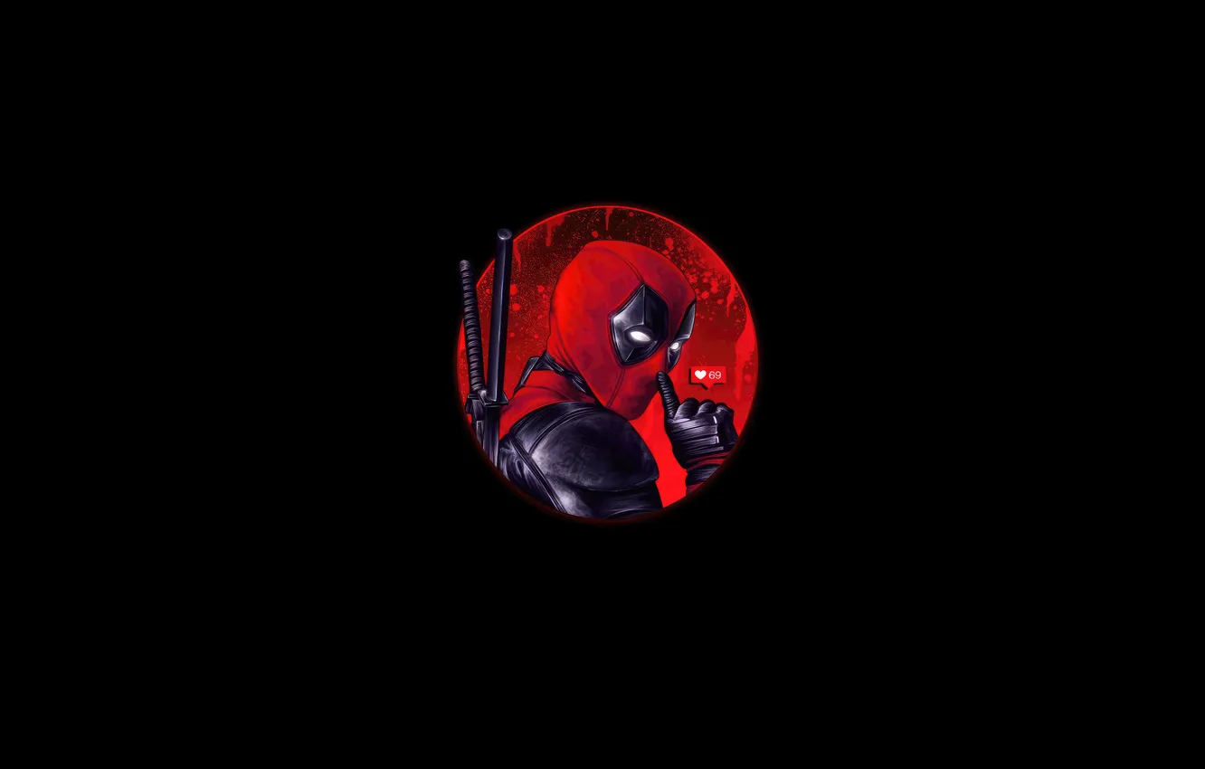 Photo wallpaper circles, mask, Deadpool, super hero, Marvel, Deadpool, comic book hero, Riot Of Color