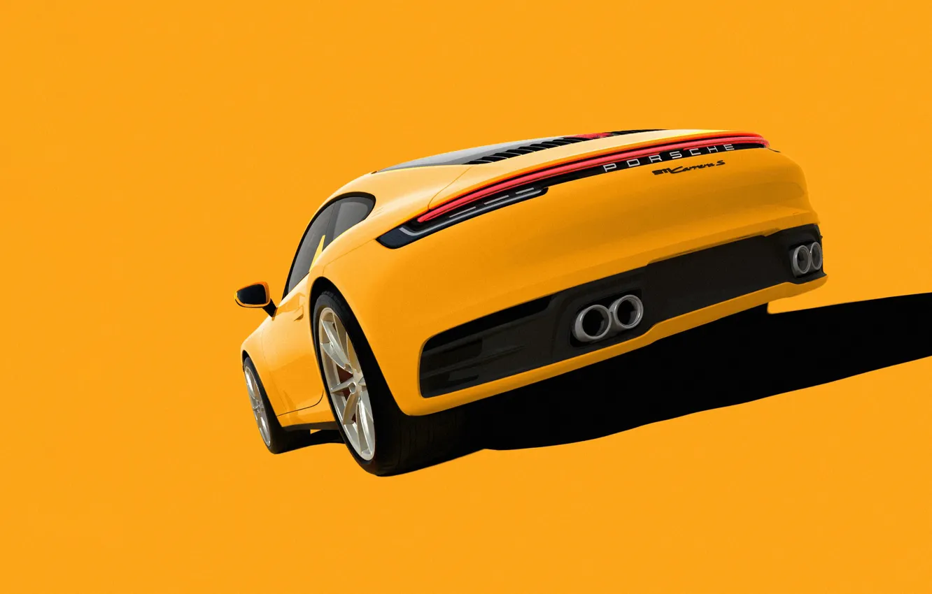 Photo wallpaper machine, auto, rendering, Porsche 911, render, Supercar, Porsche 911 Carrera S, Transport & Vehicles