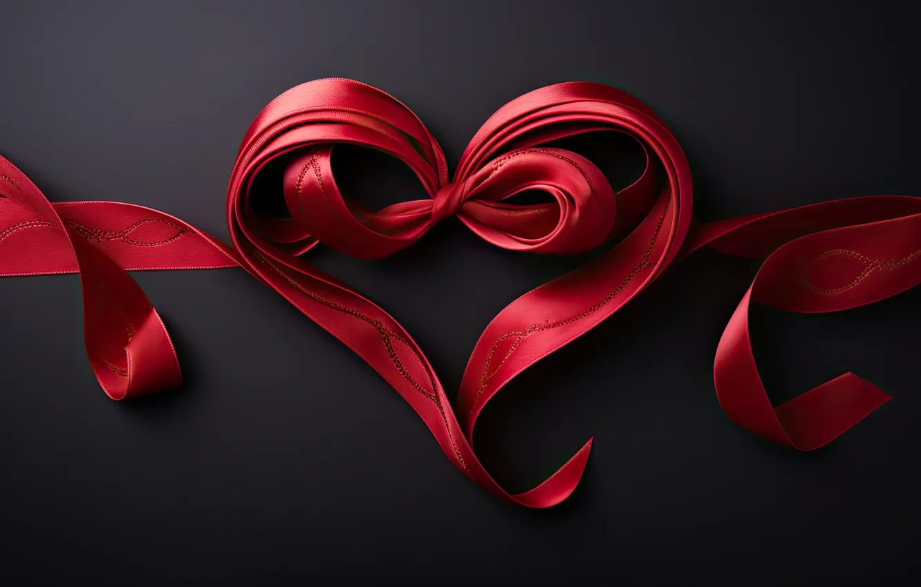 Photo wallpaper love, romance, heart, red, love, Valentine's day, heart, romantic