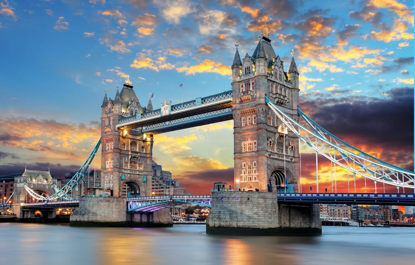 Photo wallpaper England, London, Tower bridge, Tower Bridge, London, England, Thames River