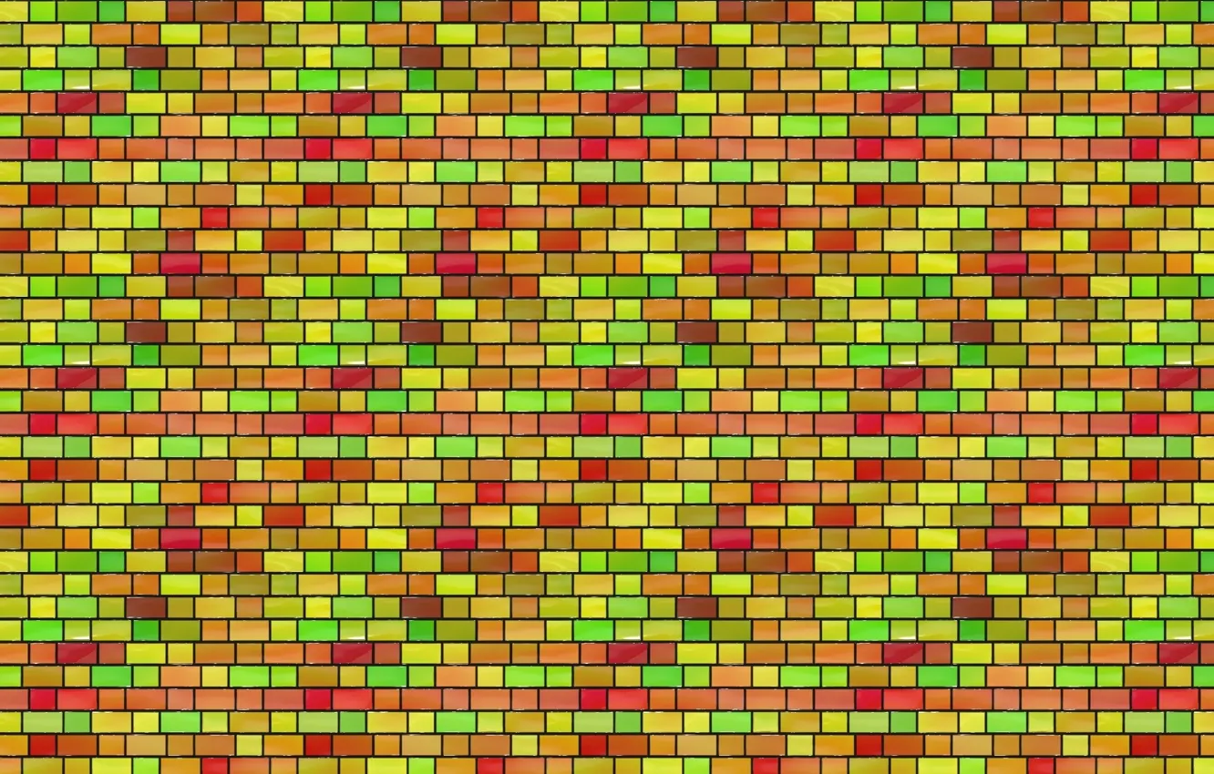 Photo wallpaper background, wall, mesh, color, contour, stained glass, bricks, grille