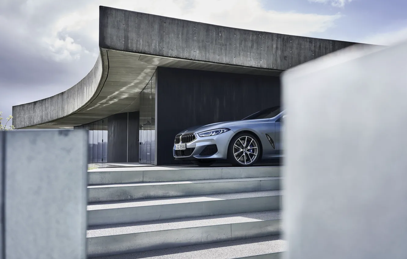 Photo wallpaper coupe, BMW, ladder, stage, Gran Coupe, 8-Series, 2019, the four-door coupe