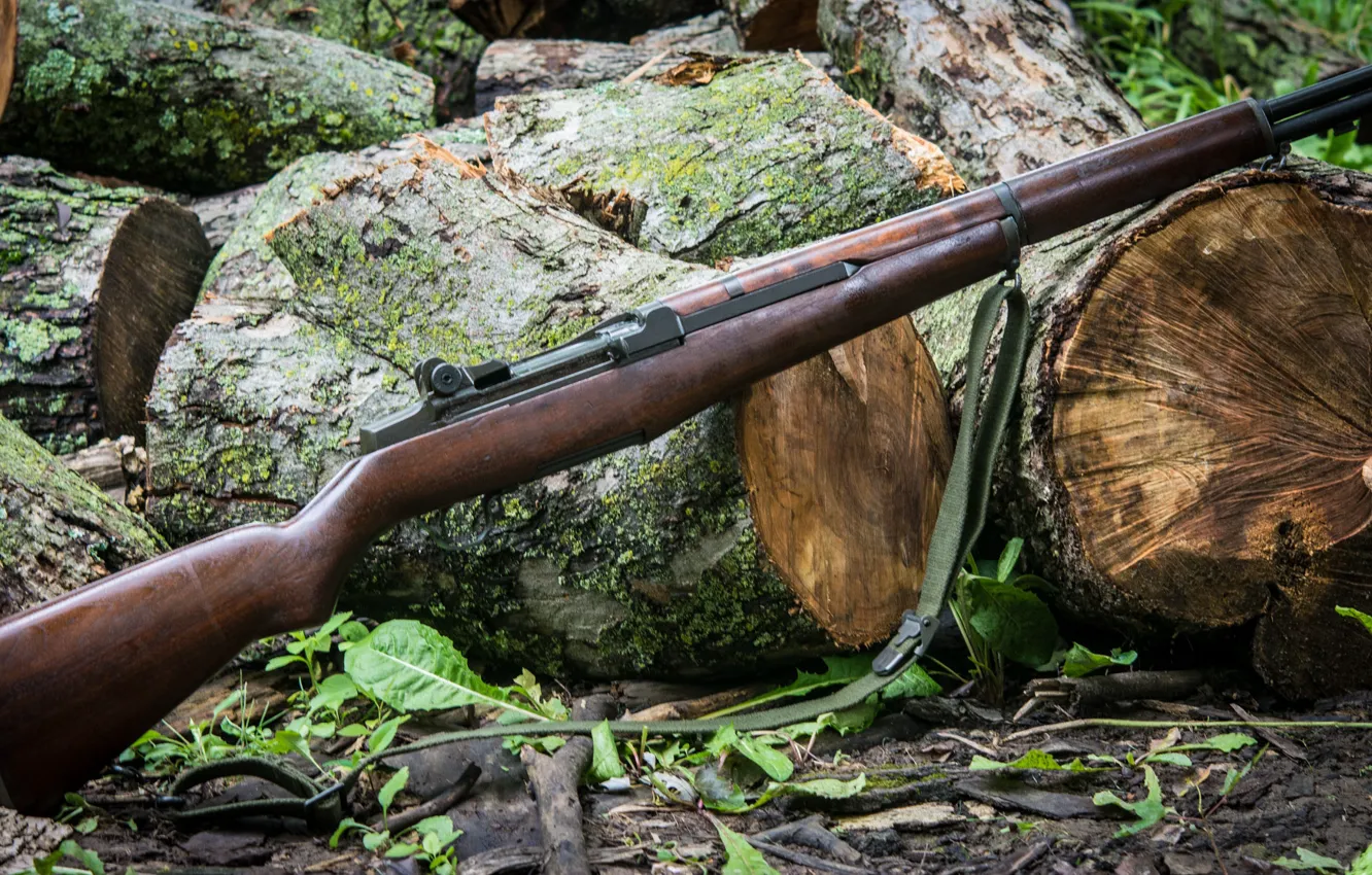 Photo wallpaper weapons, rifle, hemp, self-loading, M1 Garand