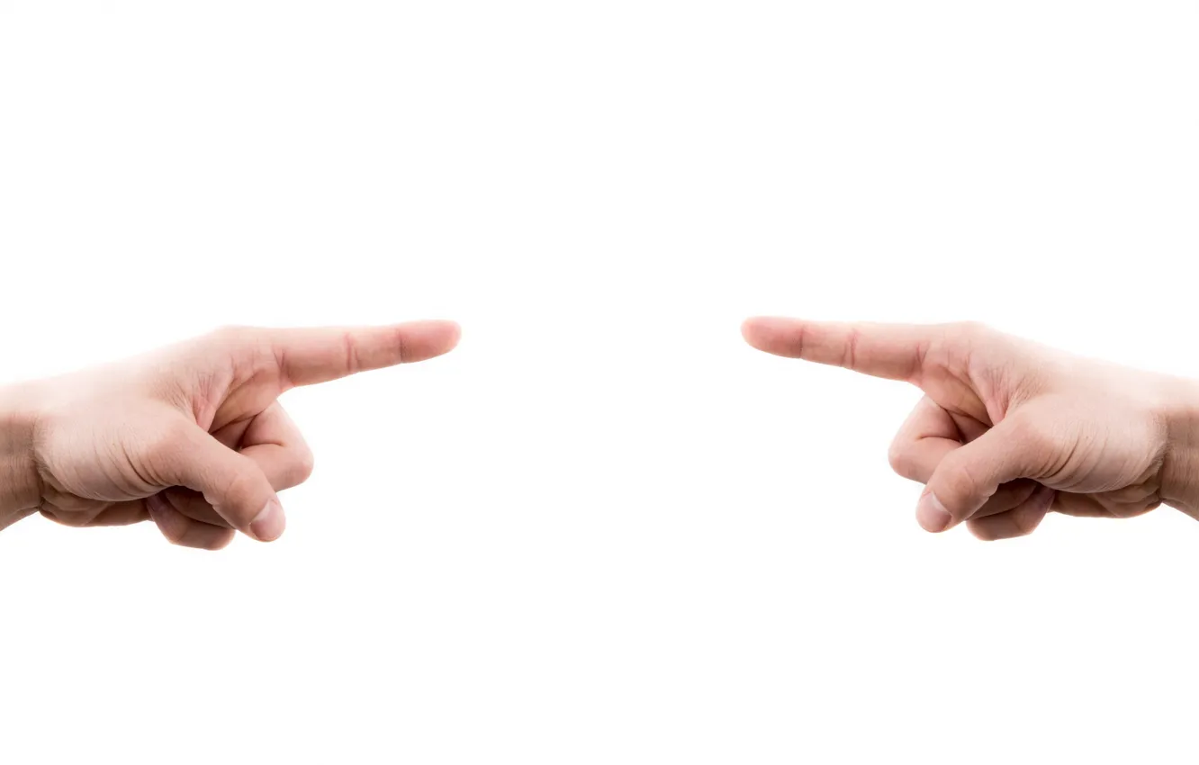 Photo wallpaper hands, fingers, pointing