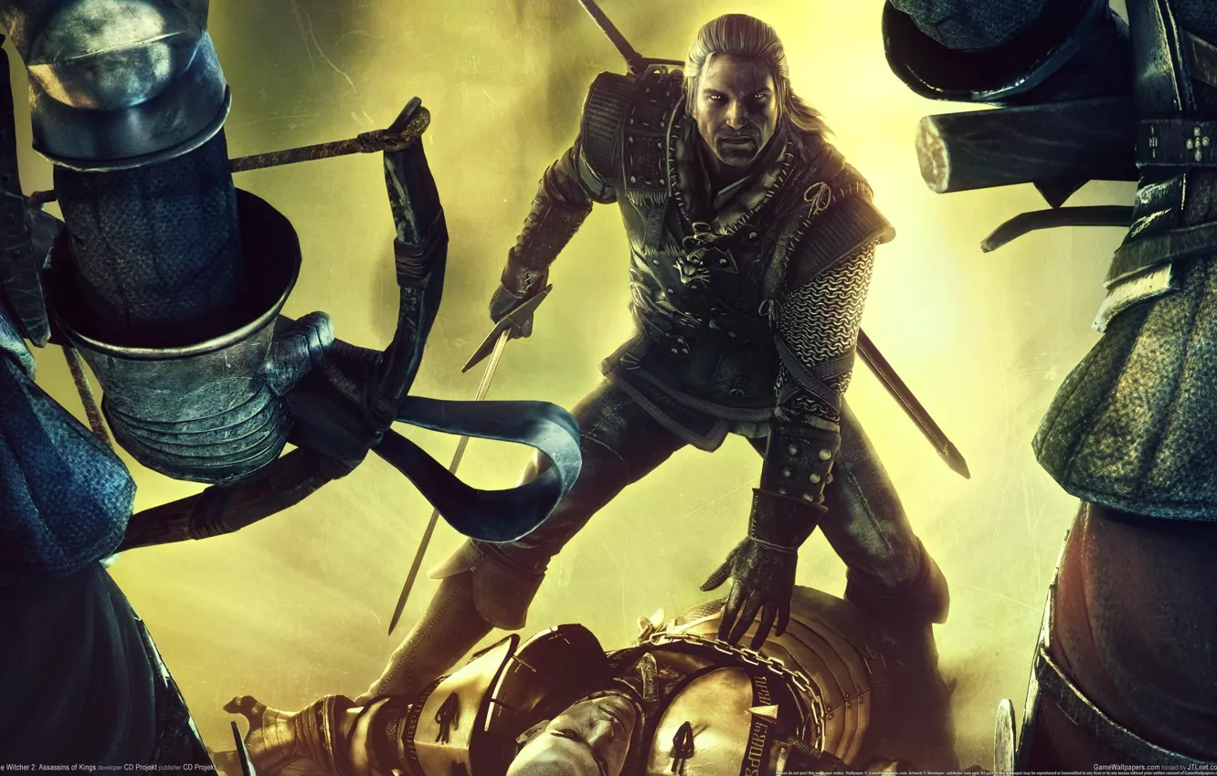 Photo wallpaper battle, The Witcher, the witcher 2, assassins of kings