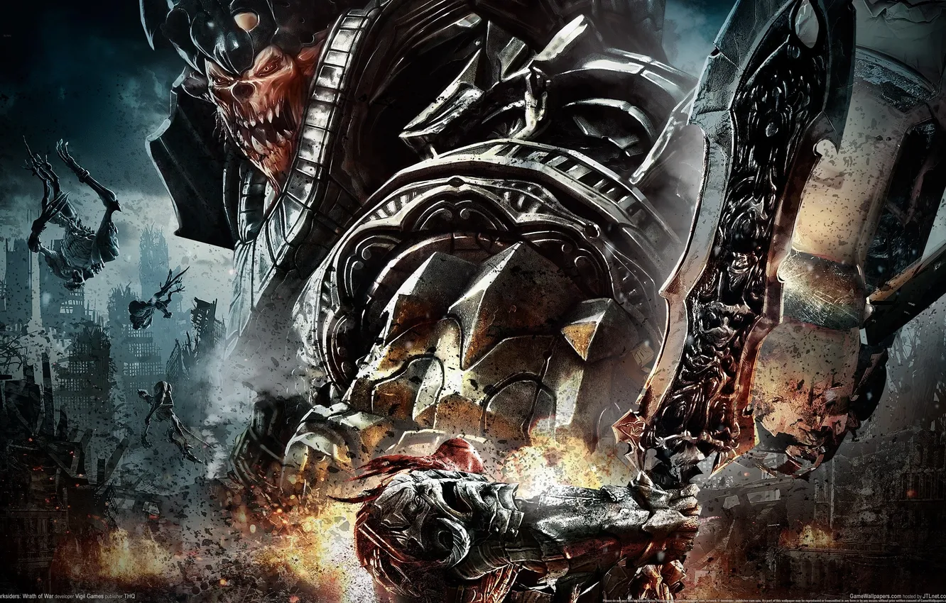 Photo wallpaper war, monster, darksiders, Tiamat, Straga