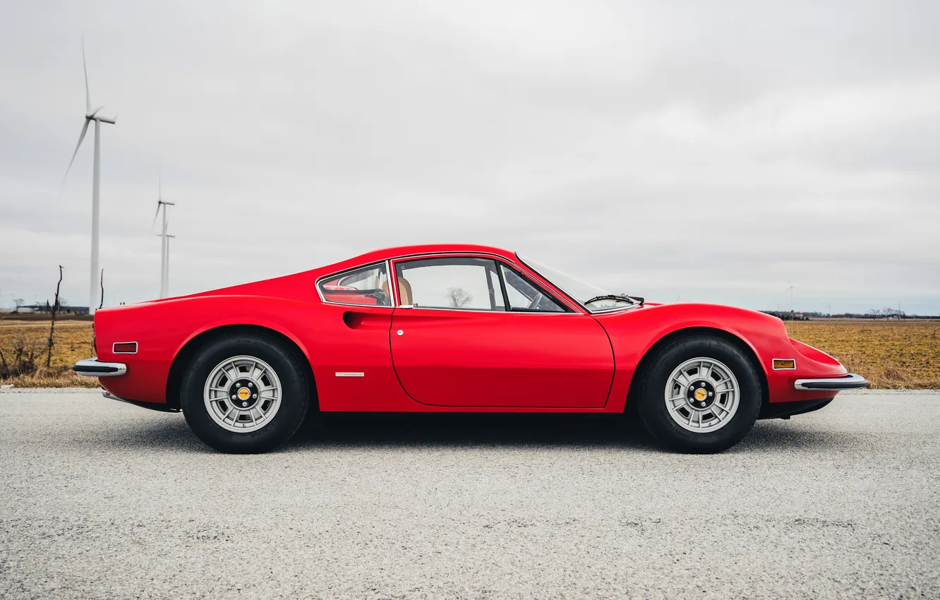 Photo wallpaper Ferrari, 1972, Dino, Ferrari Dino 246 GT