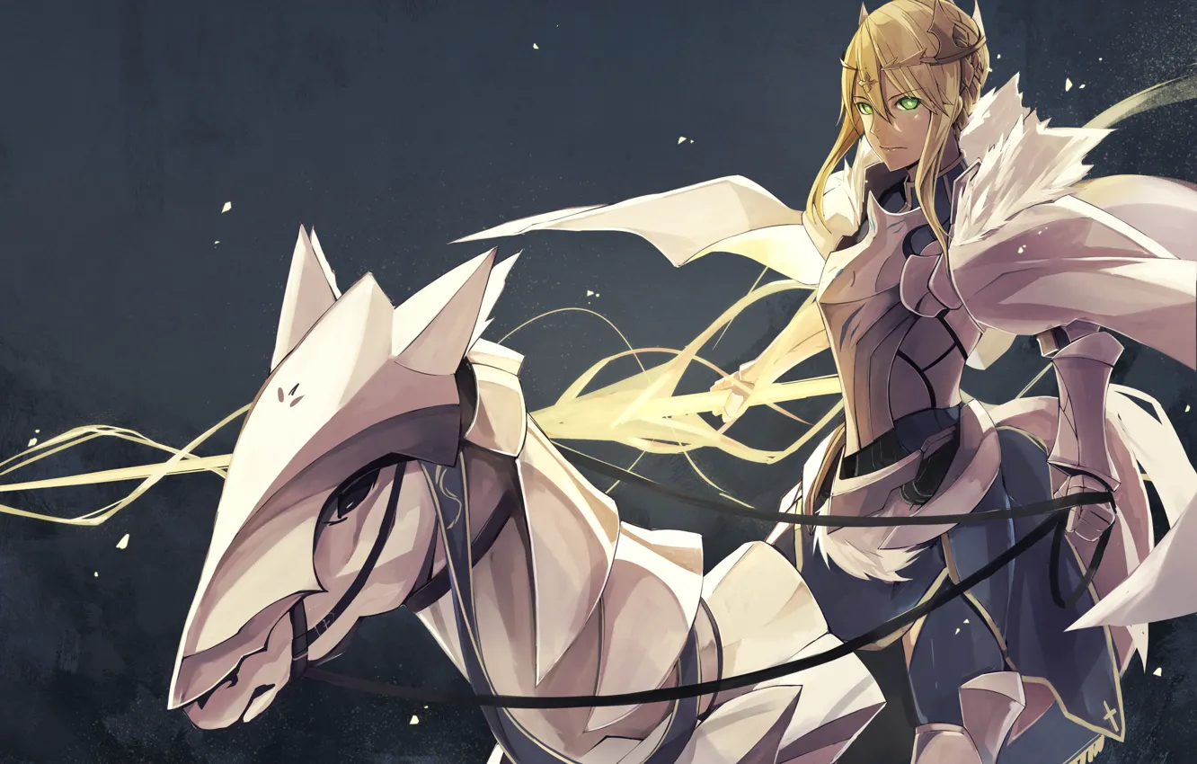 Photo wallpaper horse, anime, art, The saber, Fate/Grand Order, fate/grand order, The destiny of a great campaign