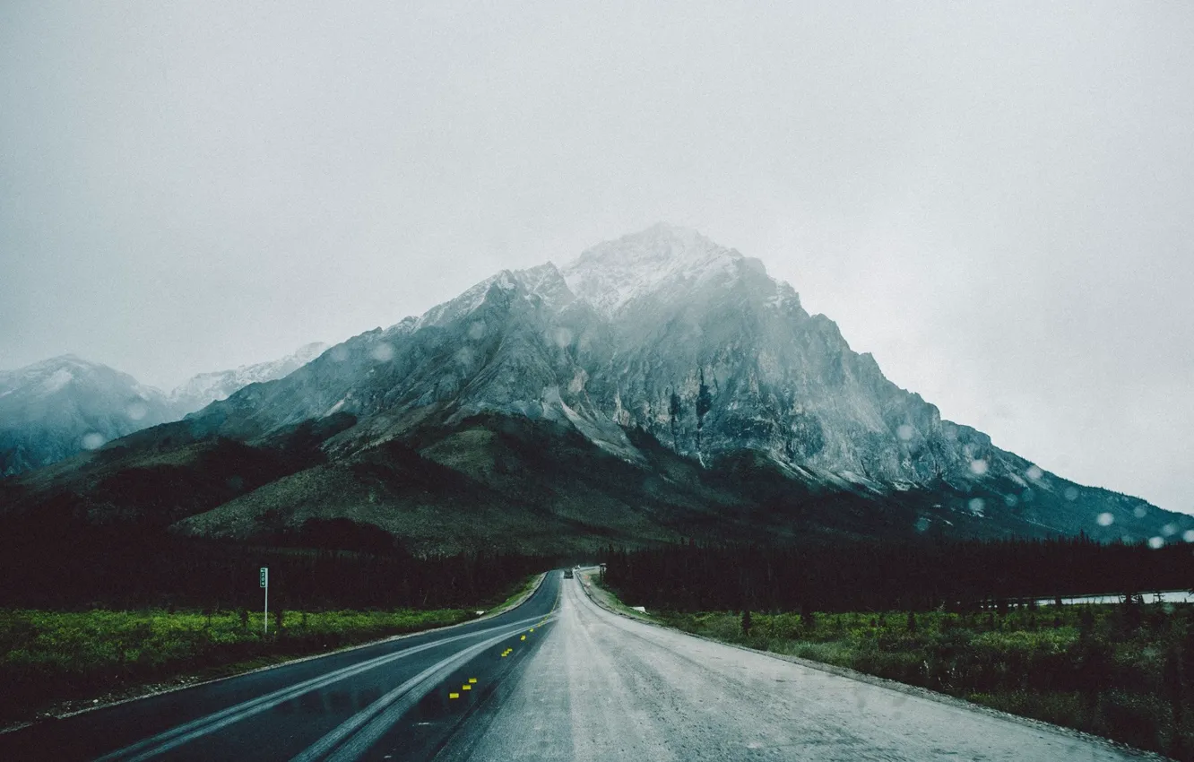 Photo wallpaper road, mountain, Alaska, Alaska, photographer, Matt Ran Anderson, Brooks Range, Brooks-Range