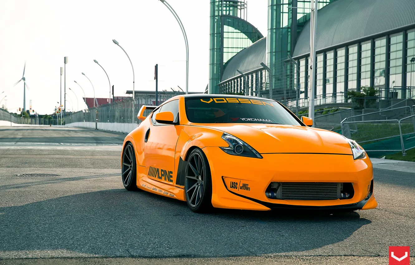 Photo wallpaper Nissan, 370Z, Yokohama, Vossen