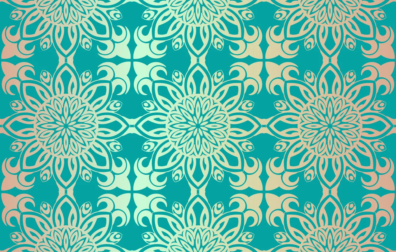 Photo wallpaper flowers, retro, Wallpaper, pattern, ornament, vintage