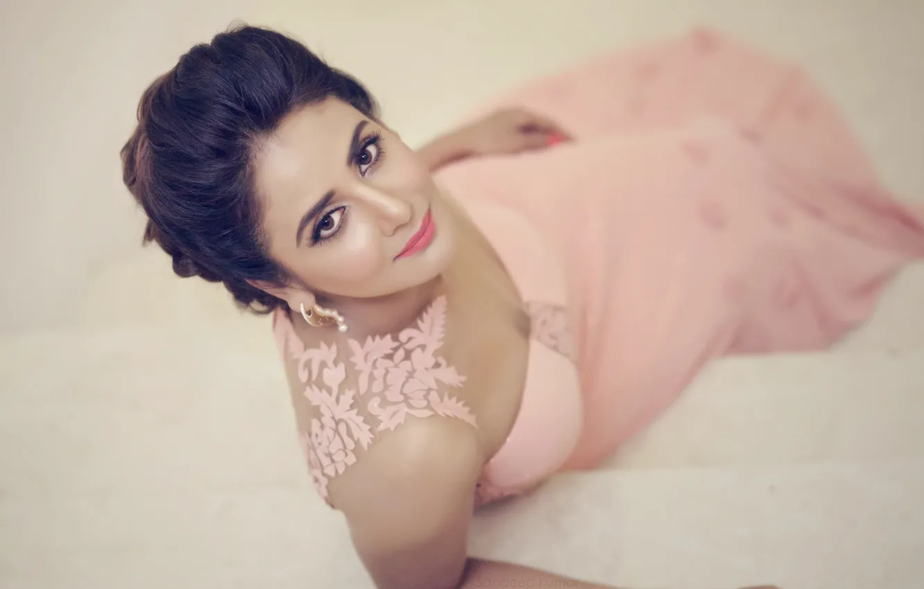 Photo wallpaper girl, hot, sexy, eyes, smile, beautiful, figure, model