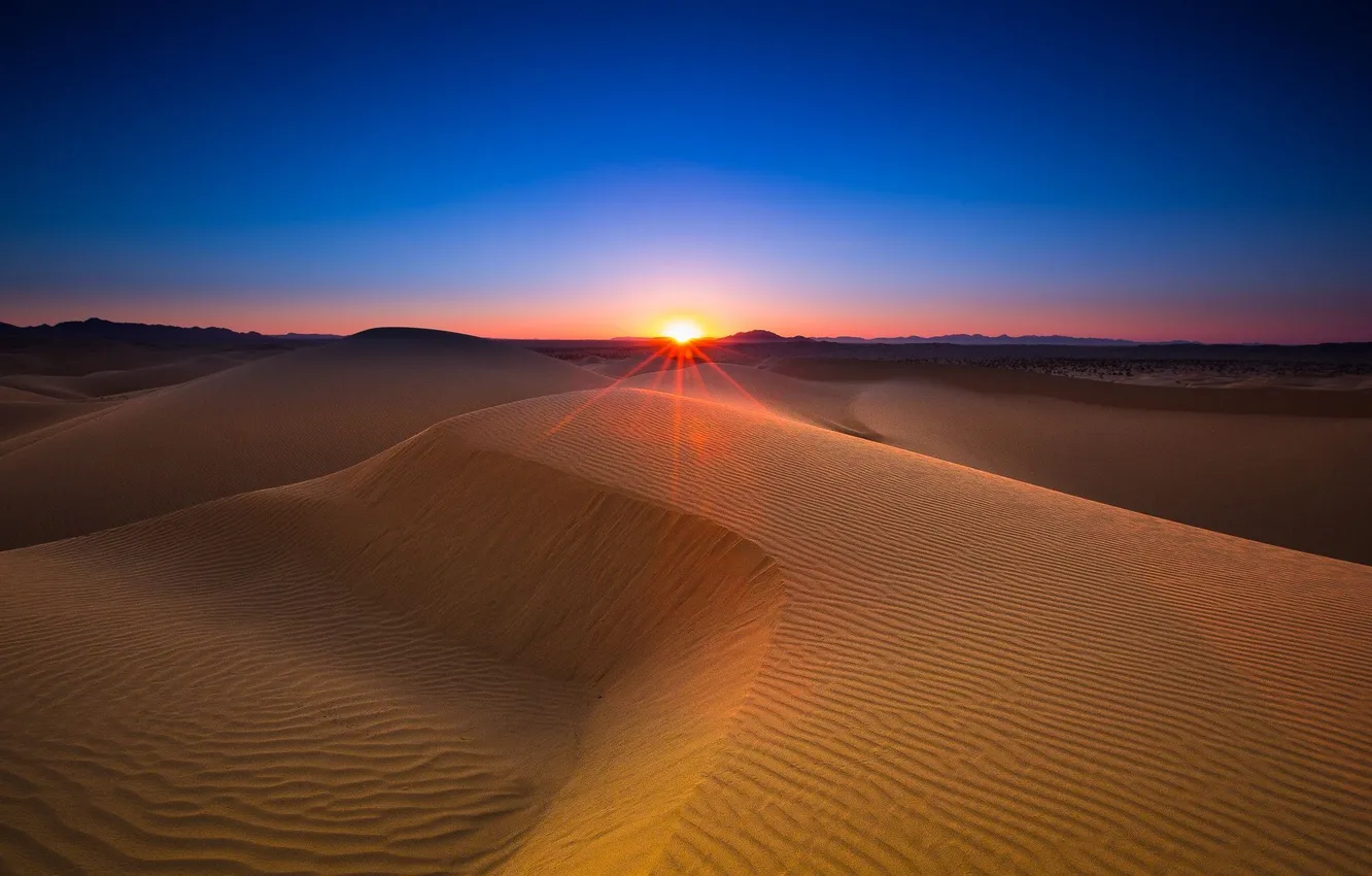 Photo wallpaper sand, the sky, landscape, sunset, nature, the dunes, desert, the evening