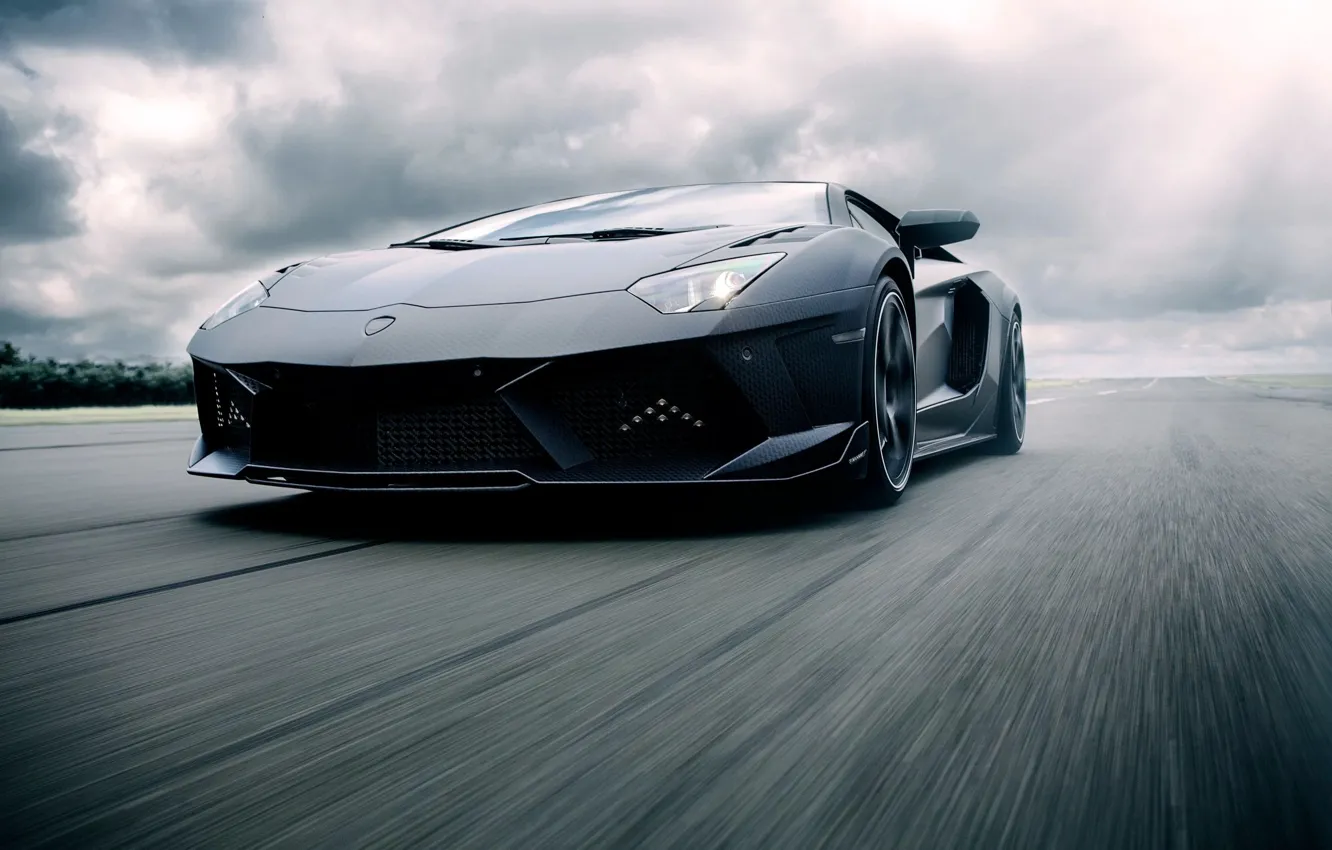 Photo wallpaper speed, Lamborghini, Aventador, Mansory, Carbonado, super Kar