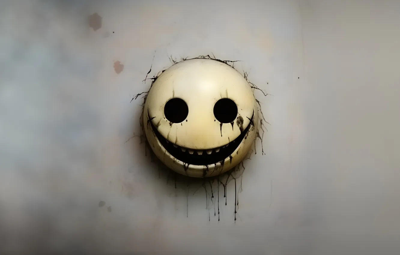 Photo wallpaper smile, smile, horror