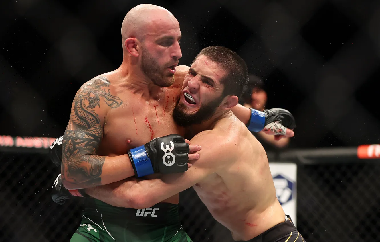 Photo wallpaper mixed martial arts, ufc, Alexander Volkanovsky, Islam Makhachev